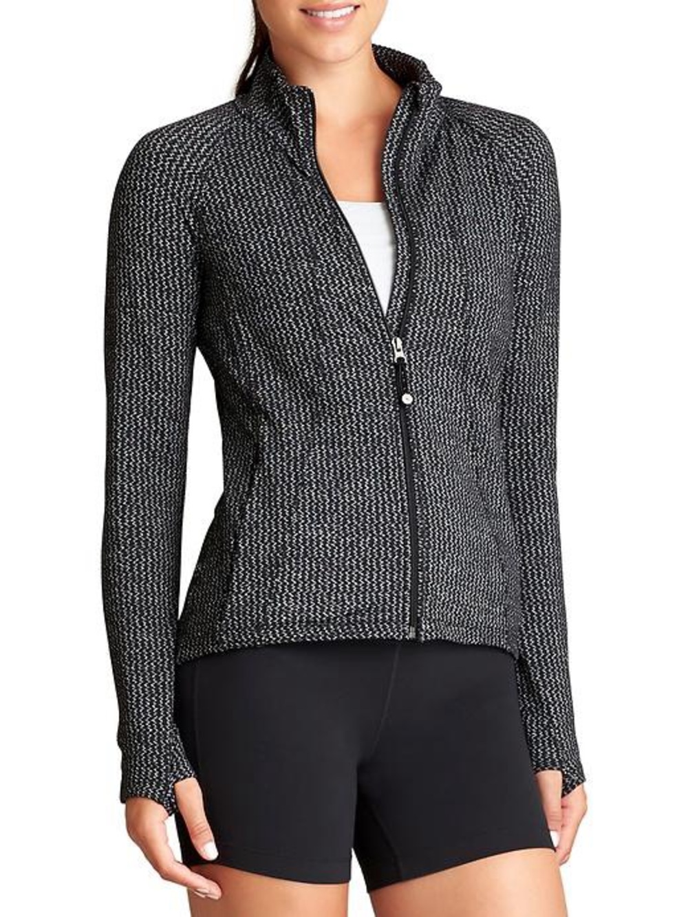 Athleta Jacket Heartbeat Hope Travel Commute Black Large